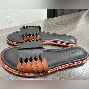 Ulla Johnson Black and Brown Sandals